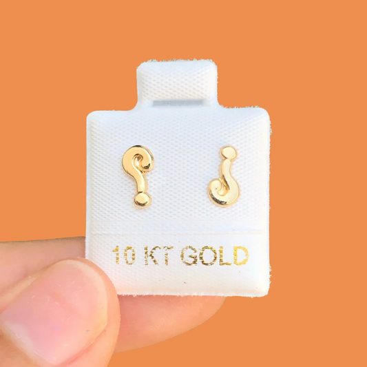 Broqueles Oro 10K Signo AZ405