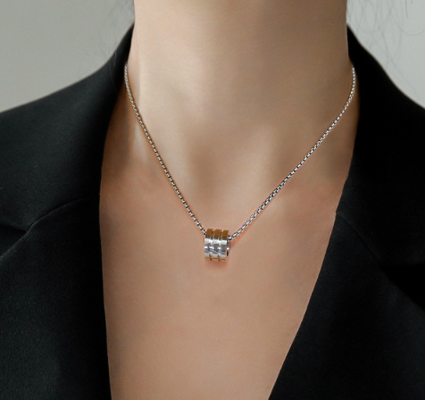 Collar Roll Dorado Acero Inoxidable 1i4