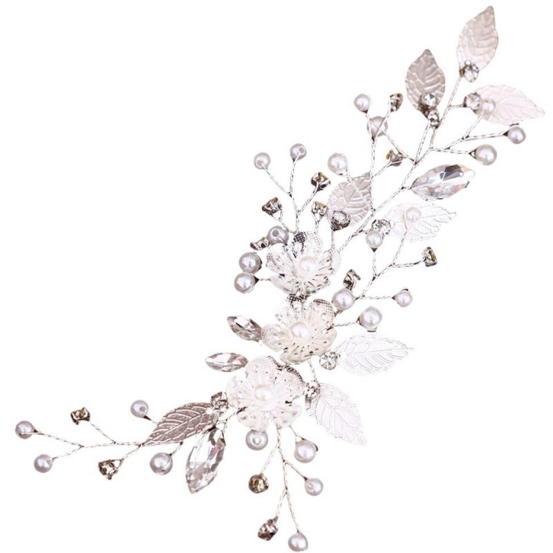 Flores Plateadas para Cabello 3K8