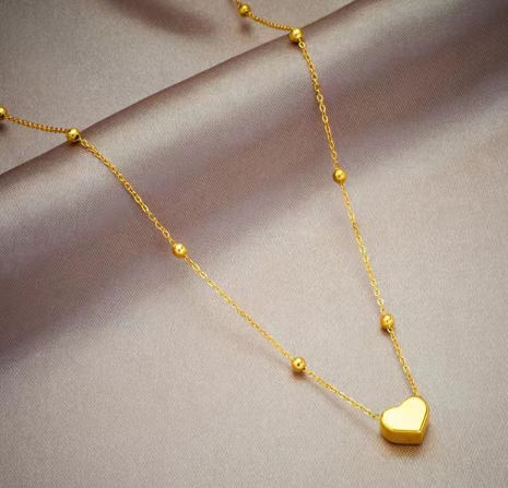 Tobillera Corazon Delicado  Acero Inox   2H5