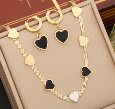 Pulsera Corazones Acero Inoxidable 2S4