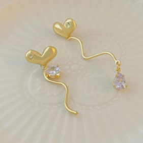 Aretes Globo de Corazón 1K1