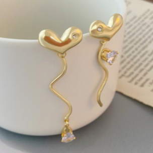 Aretes Globo de Corazón 1K1