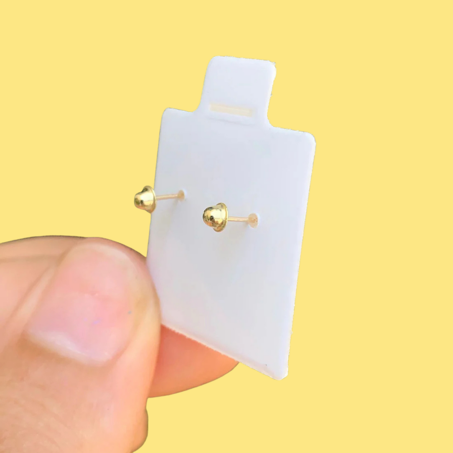 Broqueles Oro 10K Cubo Az398