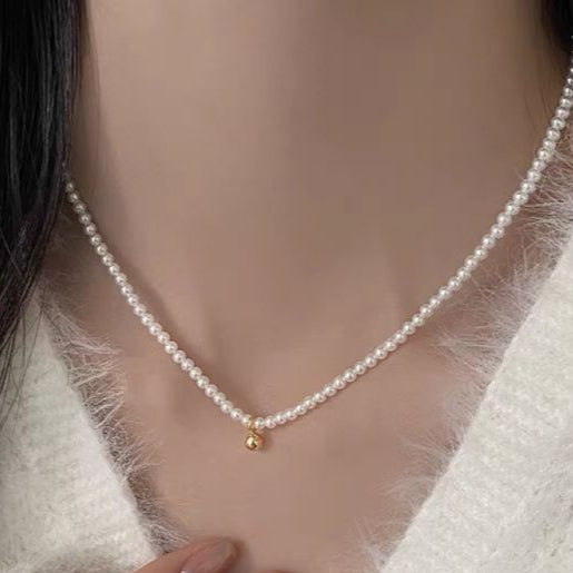 Collar de Perlitas y Bolita Lu