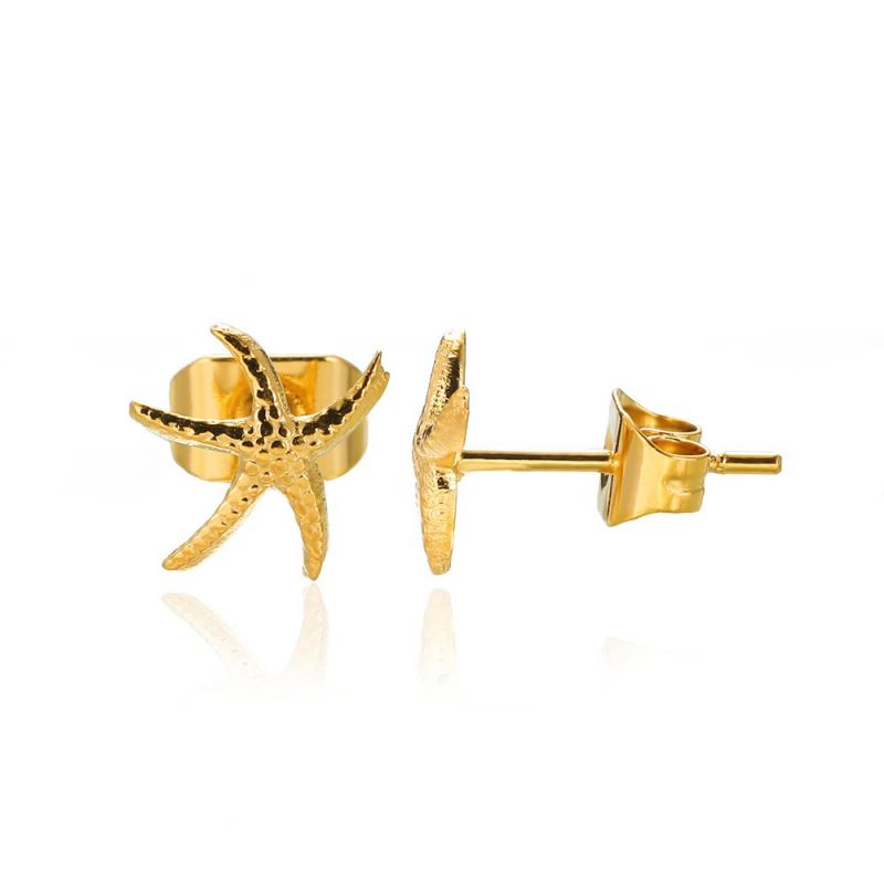 Aretes Estrella de Mar Dorada 2J7
