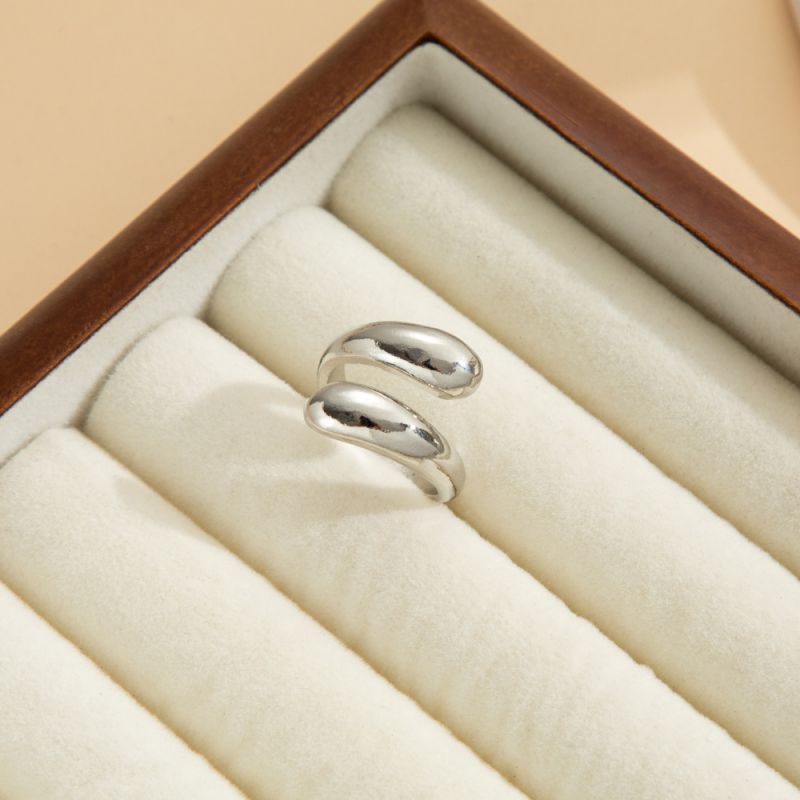 Anillo Plateado Ajustable 1K7