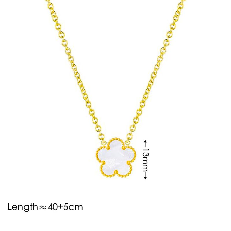 Aretes Trébol Blanco Acero Inoxidable 1L4