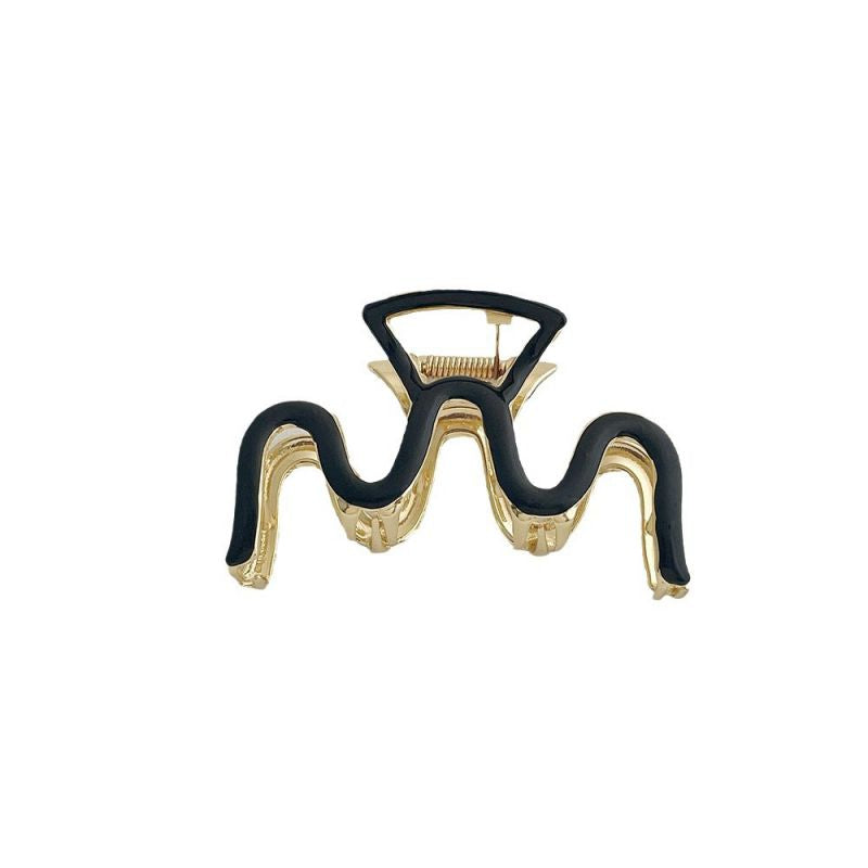 Pinza Para Cabello Negra y Dorada 3J8