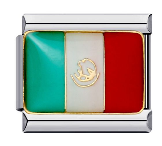 Charm México Lindo Acero Inoxidable Az309