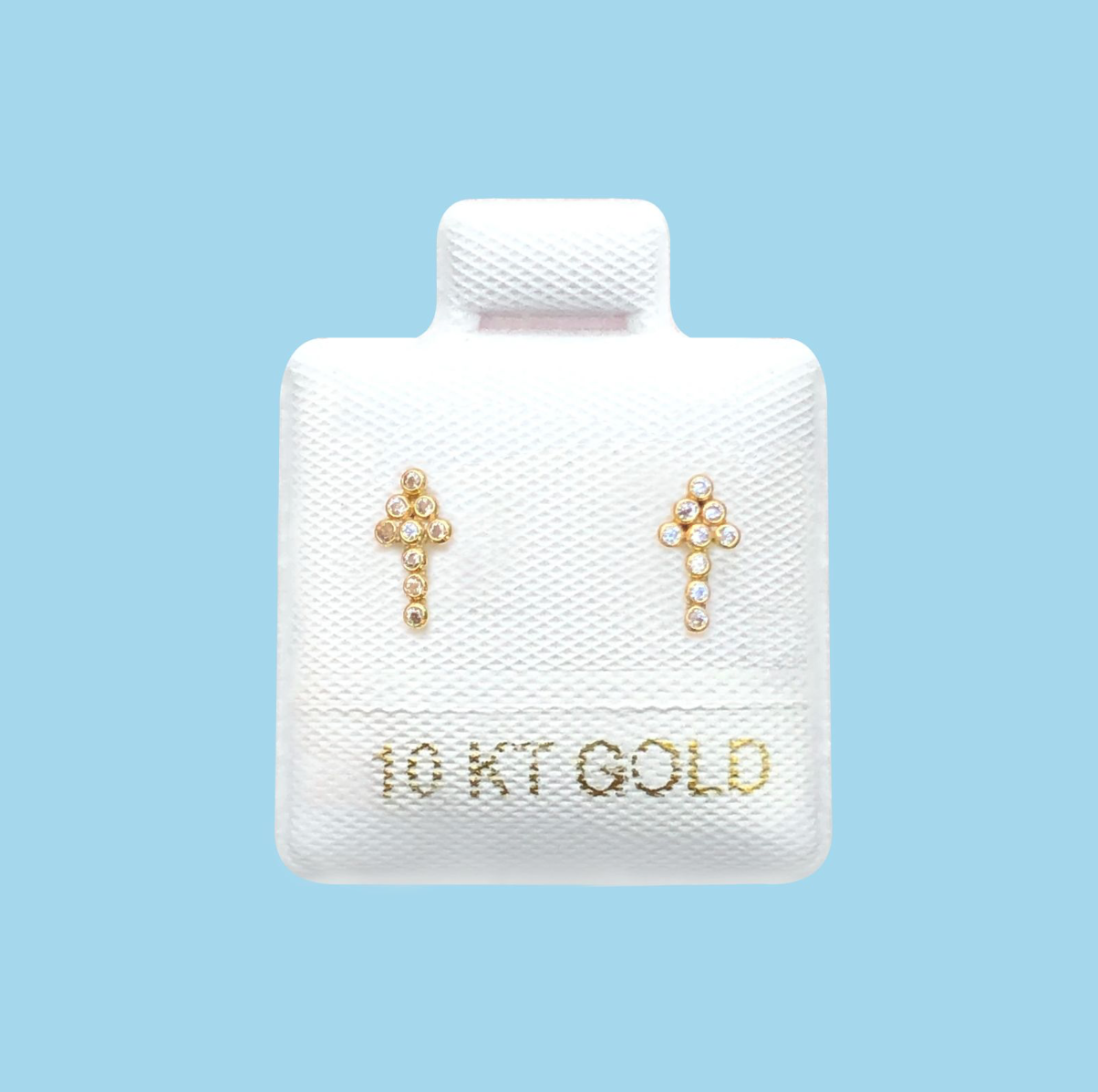 Broqueles Oro 10K Flecha Az420