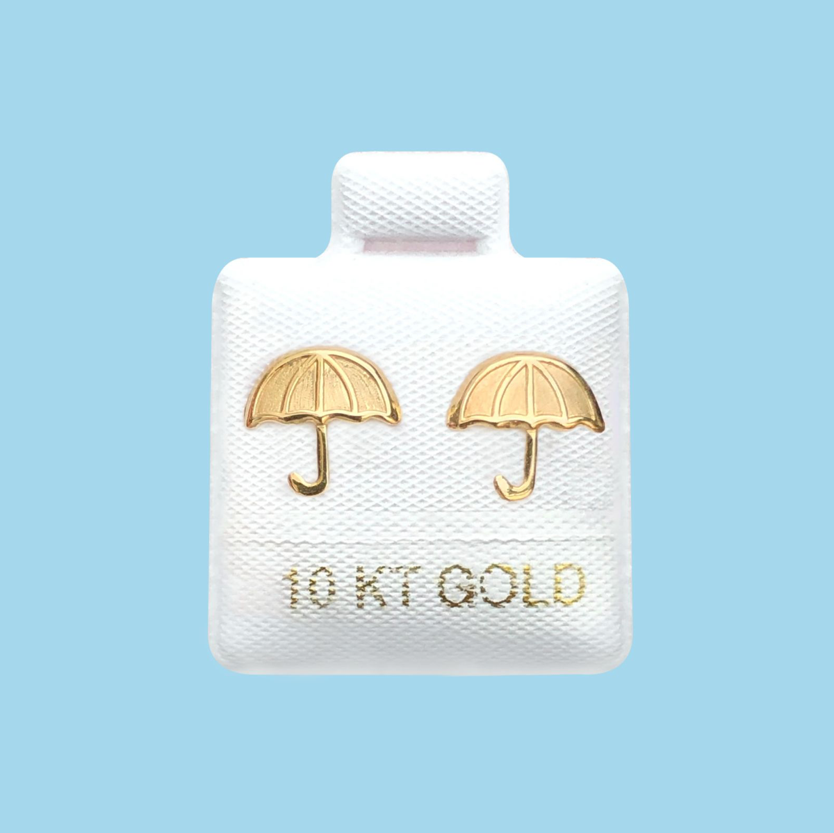 Broqueles Oro 10K Sombrilla Az355