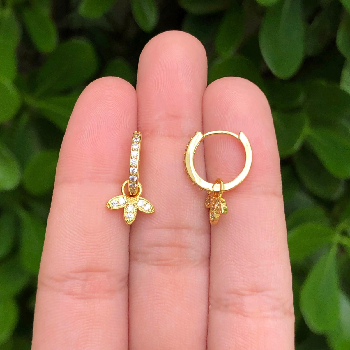 Hoops Zirconia Chapa de Oro Az31