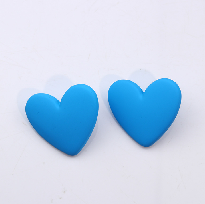 Aretes Corazón Azul 1C3