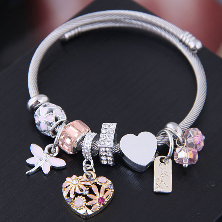 Pulsera Pinky de Charms Acero Inoxidable 1T3