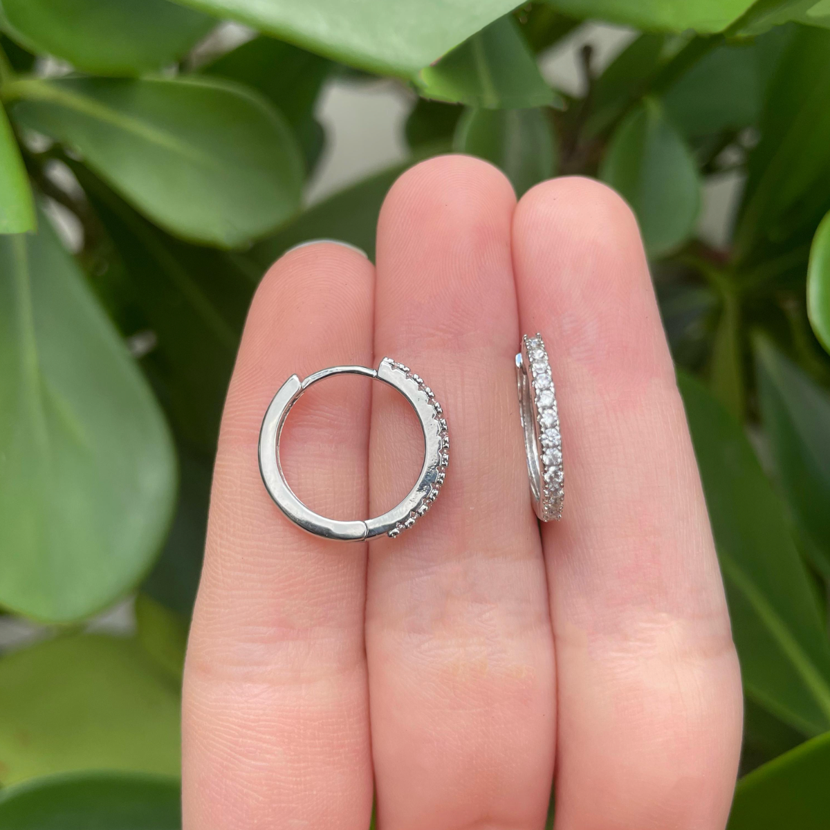 Aretes Arracada Zirconia Chapa de Oro Az238