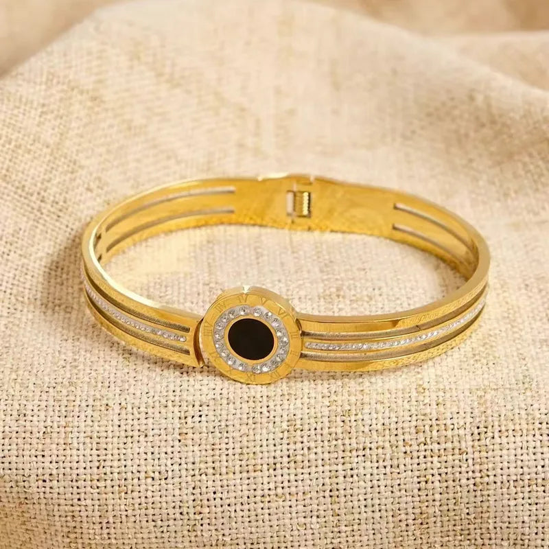 Pulsera Zirconias Acero Inoxidable 2K1