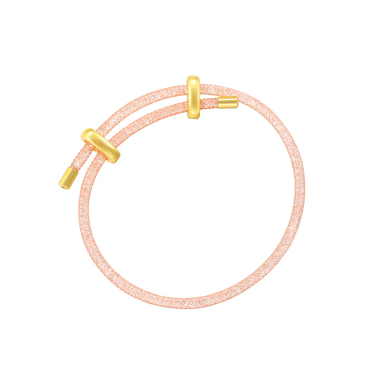 Pulsera Malla Oro Rosa Chapa de Oro  1K7