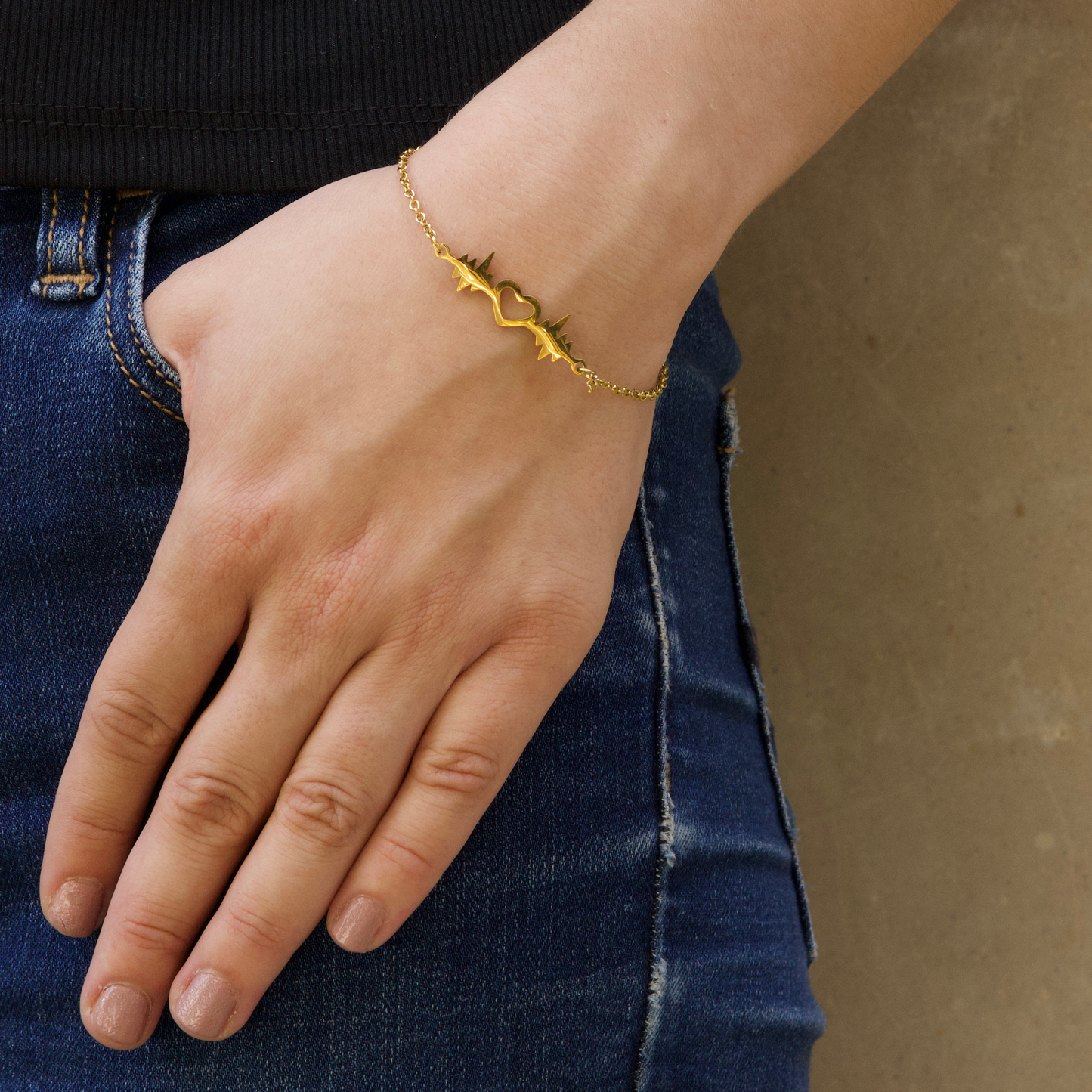 Pulsera Dorada Electro Acero Inoxidable 2j1