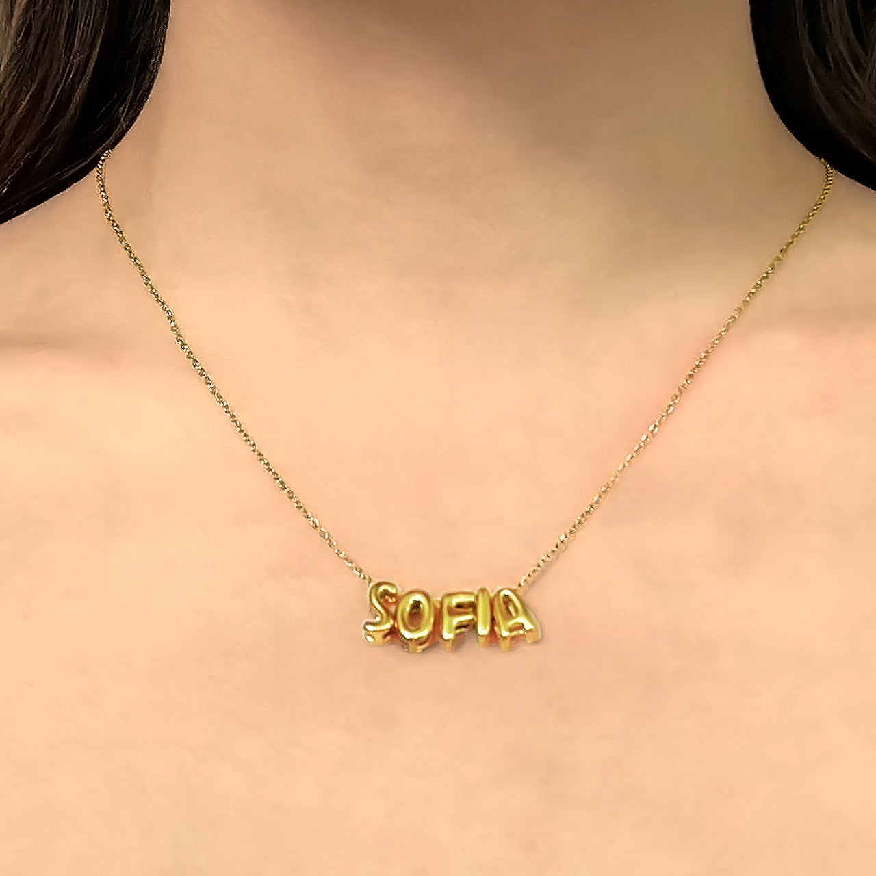 Personaliza Tu Collar Acero Inoxidable DORADO