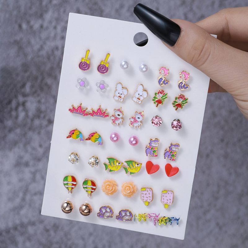Aretes Infantiles 21 Pares 2BB9