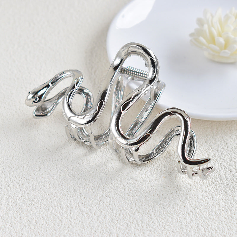 Clip Pinza Serpiente Plateada 1AA7