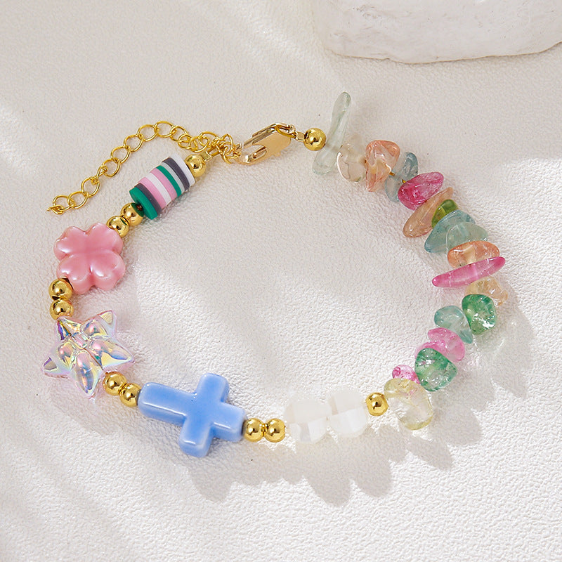 Pulsera Colores con Cruz 3H5