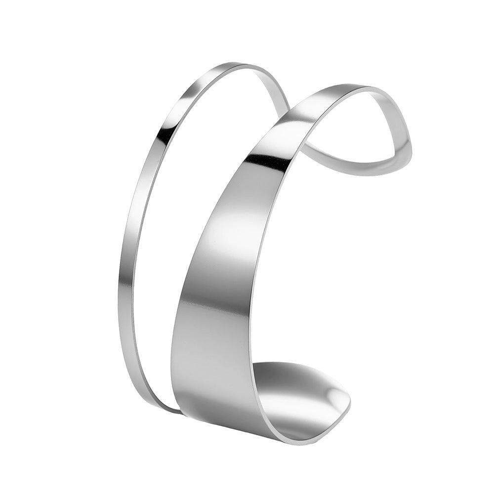 Pulsera Plateada Acero Inoxidable  4E37