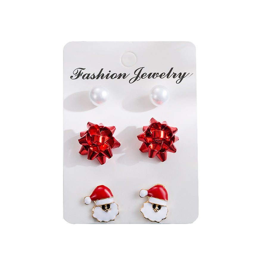 Set 3 pares  Aretes Navideños  3L6