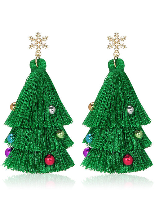 Aretes Arbol de Navidad 3J4