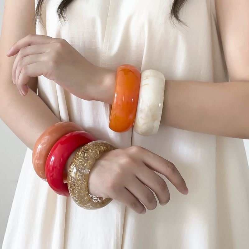 Pulsera Gruesa Destellos Dorados 4E31