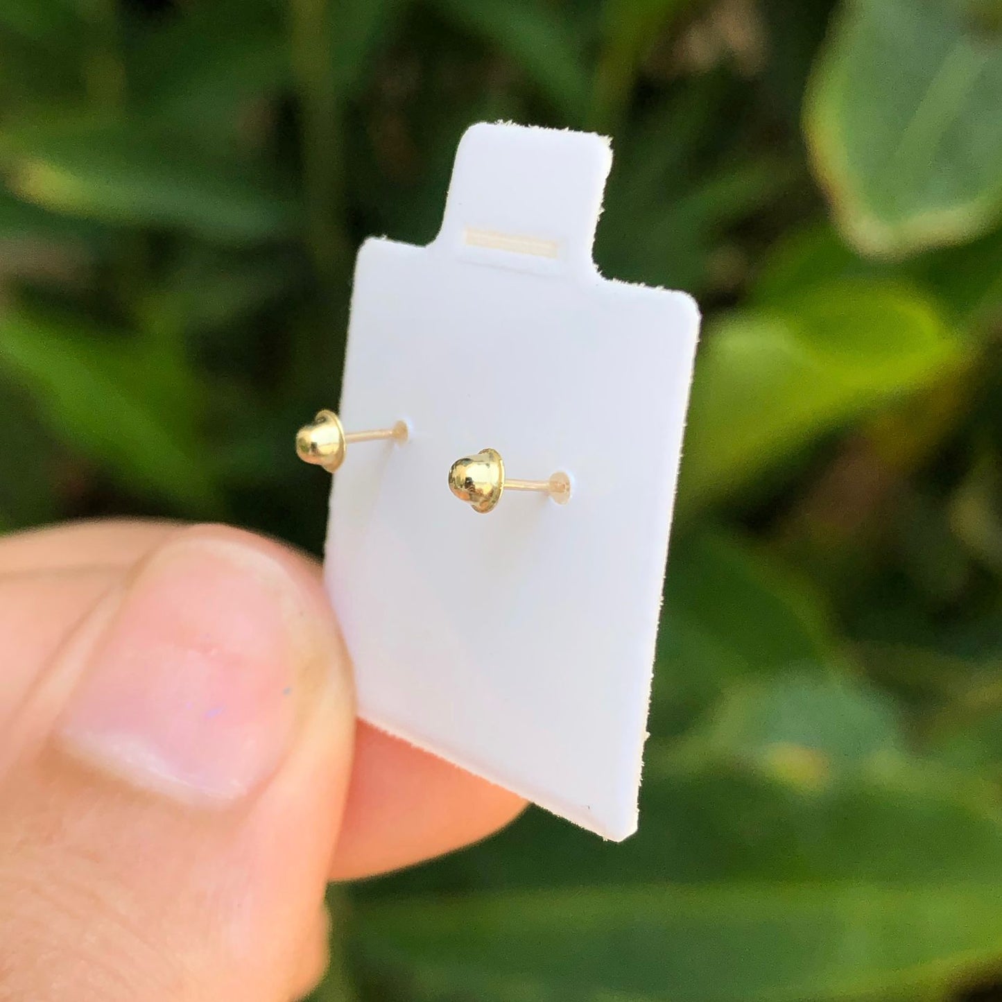 Broqueles Oro 10K Corazón Perla AZ443