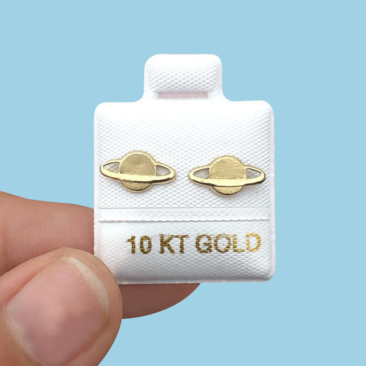 Broqueles Oro 10K Júpiter Az384