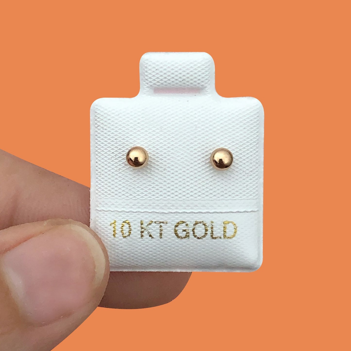 Broqueles Oro Rosa 10K Az264