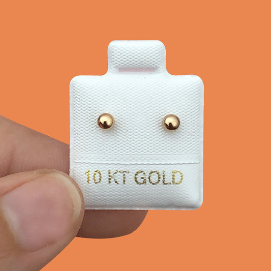 Broqueles Oro Rosa 10K Az264