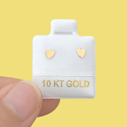 Broqueles Oro 10K Corazón Az411