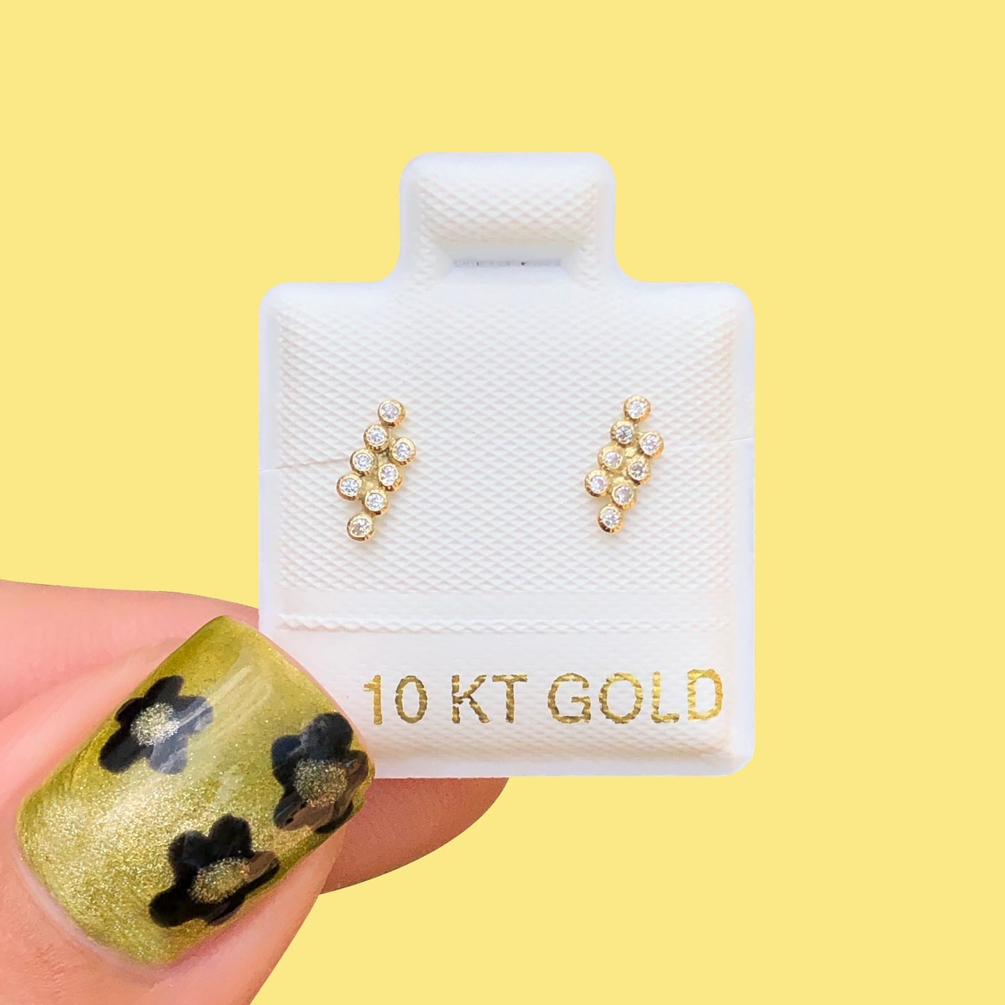 Broqueles Oro 10K Rayito Az357