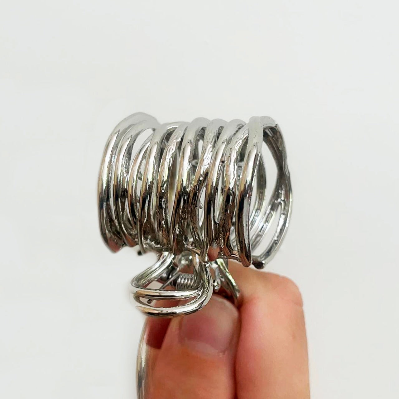 Clip Pinza Plateada 3M6