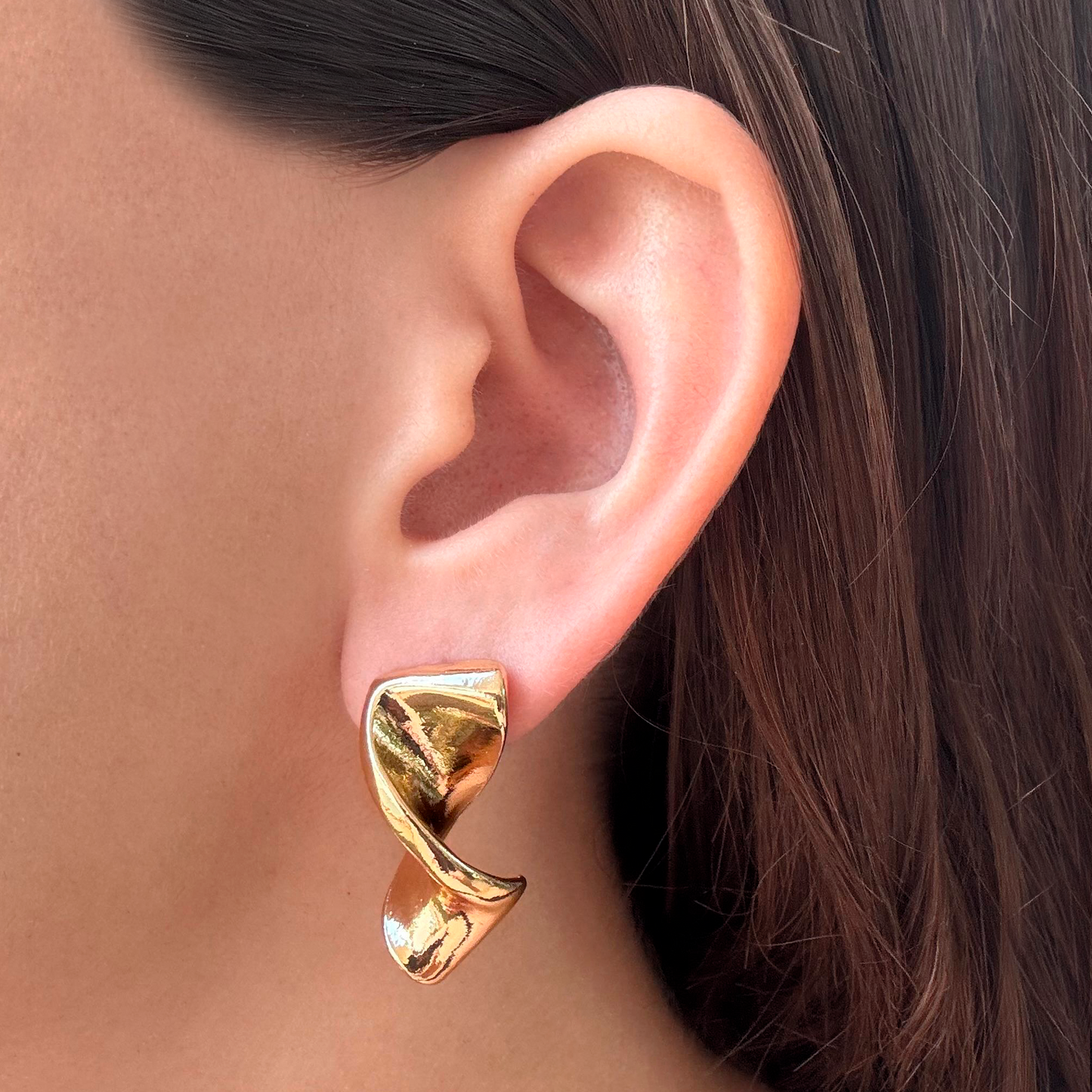 Aretes Espiral Dorado 1S7