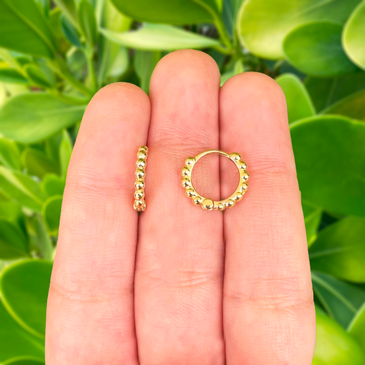 Aretes Dorados Chapa de Oro AZ56