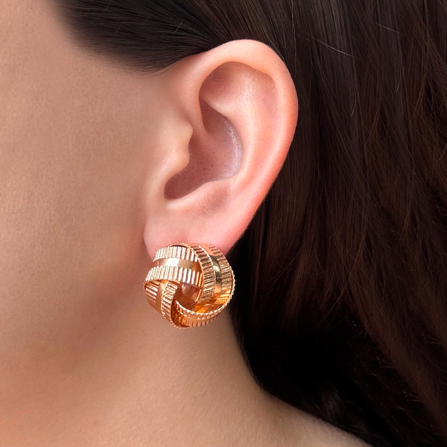 Anillo Nudo Dorado 1u8