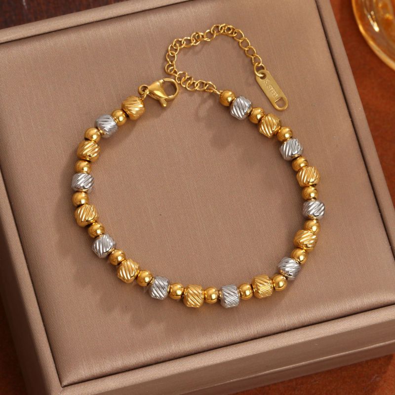 Pulsera Oro-Plata Acero Inoxidable 1E5