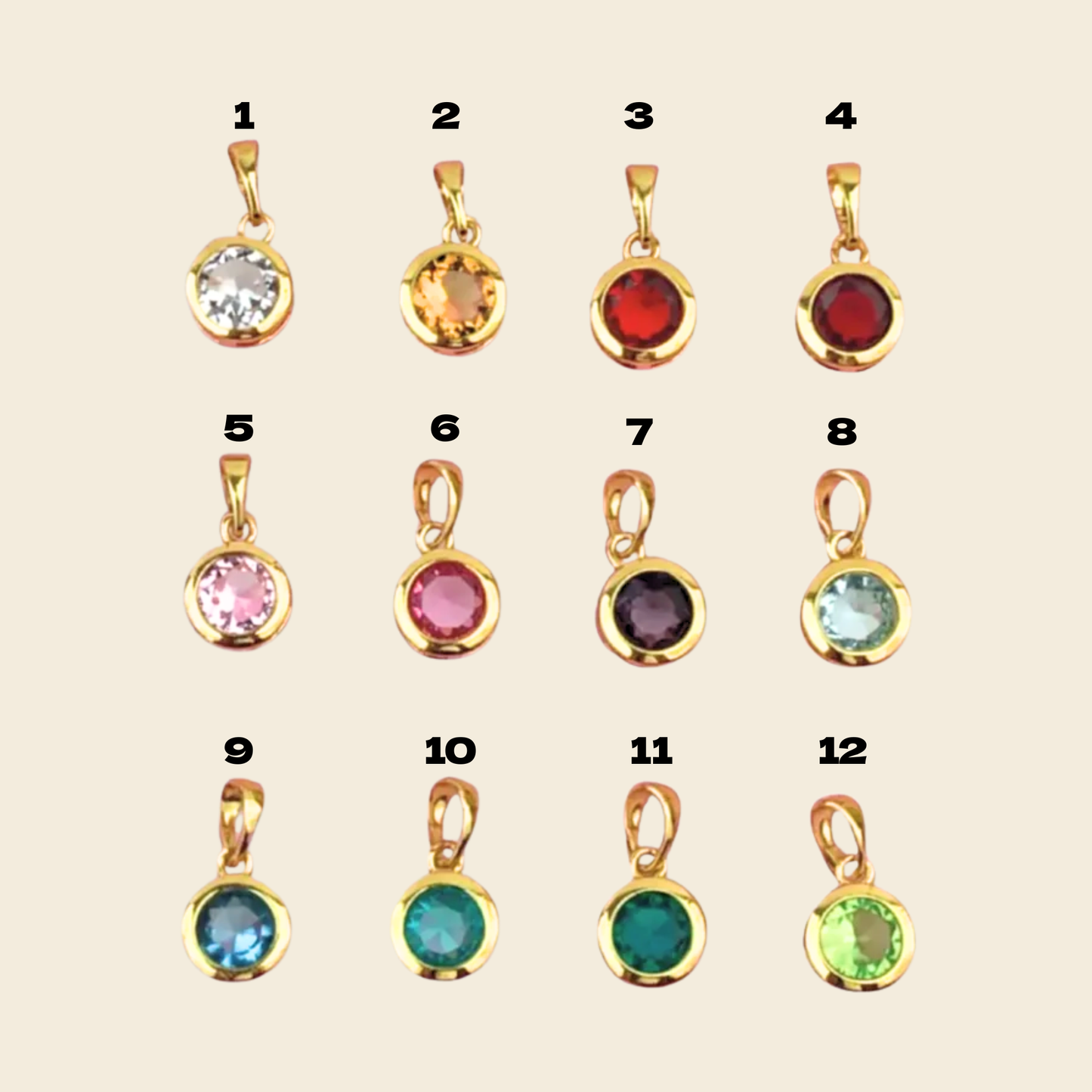 Dijes Para tus Accesorios Chapa de Oro  Gde.