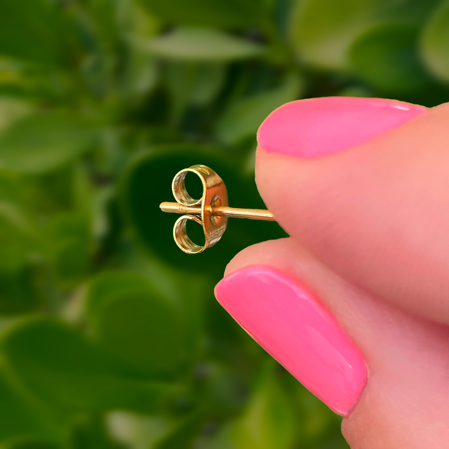 Aretes Dorados con Zirconia Chapa de Oro 2F4