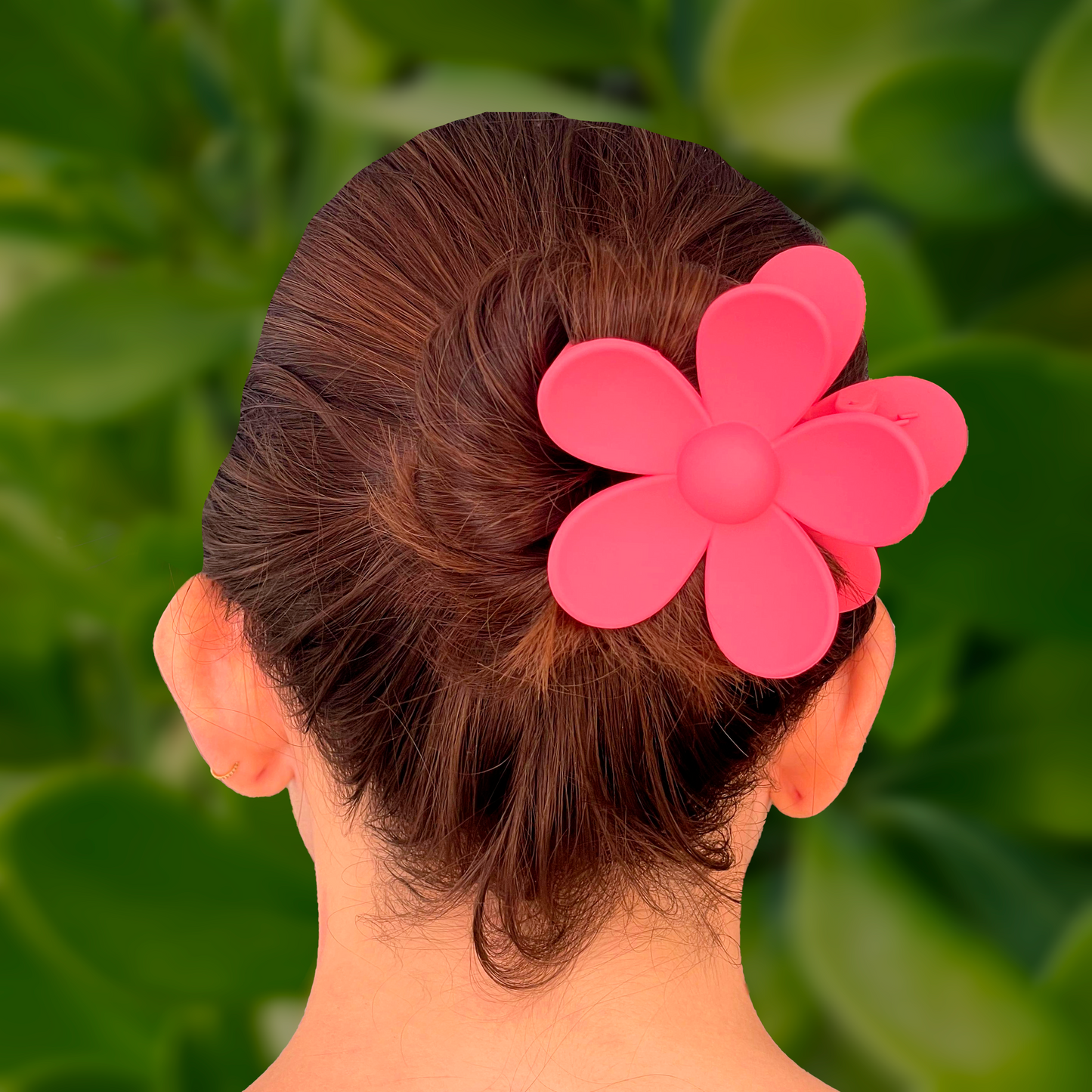 Clip Pinza Flor Rosa 1AA3