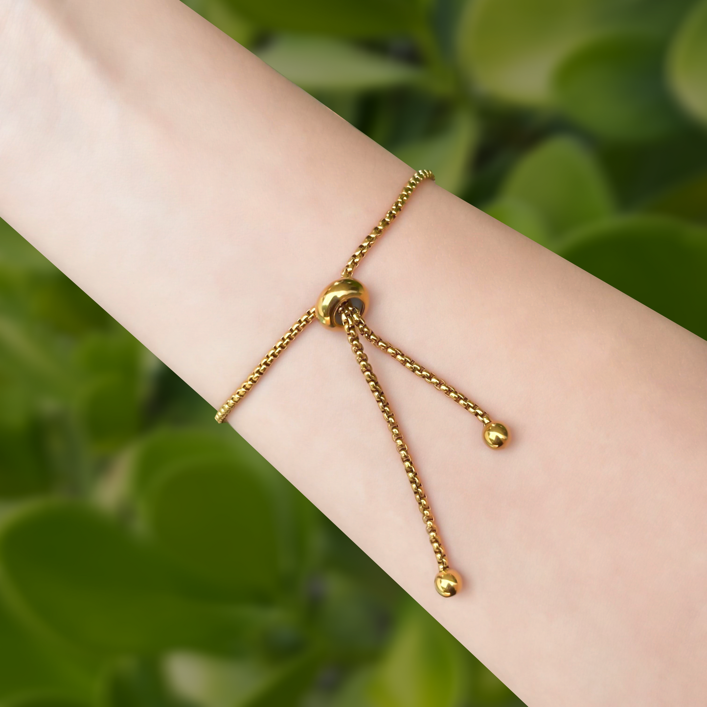 Pulsera Dorada San Benito Acero Inoxidable  1x2