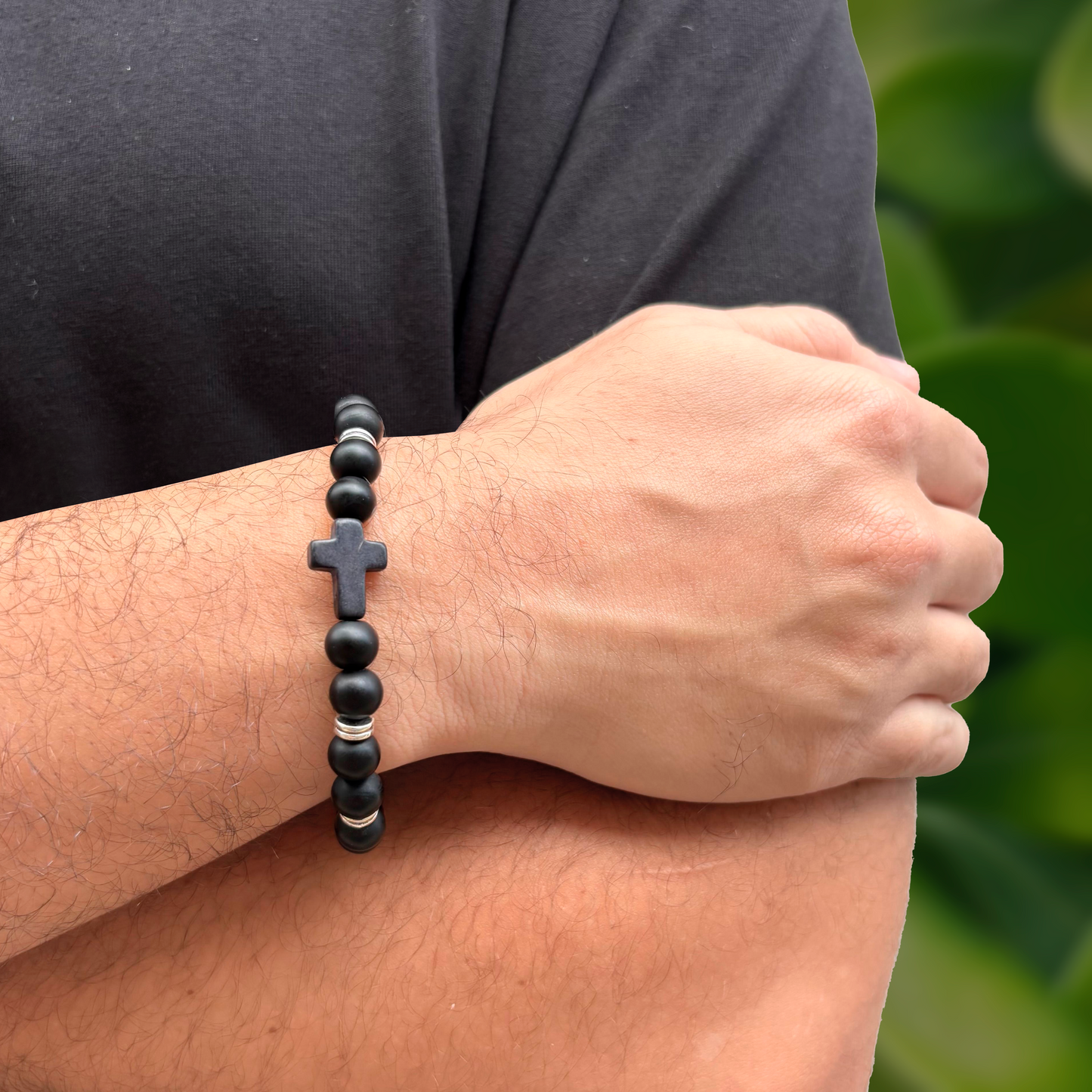 Pulsera Cruz Moda Hombre   1S5