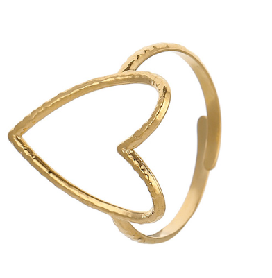 Anillo Corazón Dorado 2Y6