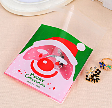 Bolsas Navideñas Peq. (10 x 14 cm) 100pz