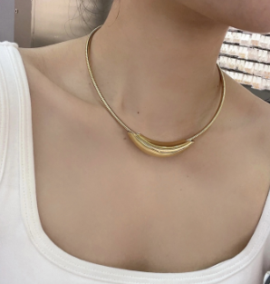 Collar  Dorado  Acero Inoxidable 4e7